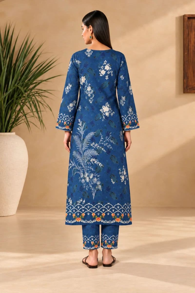 2-PIECE - PRINTED ARABIC LAWN SUIT thumbnail
