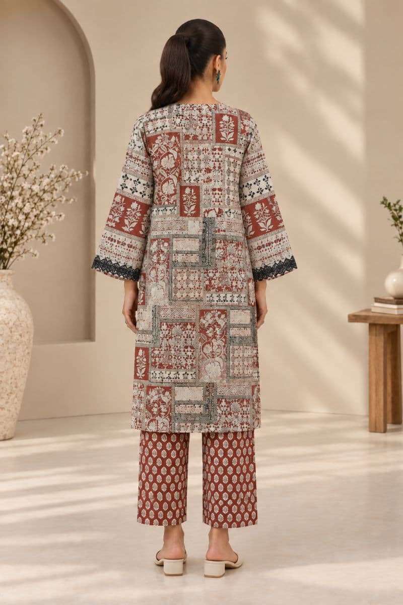 2-PIECE EMBROIDERED CAMBRIC SUIT thumbnail
