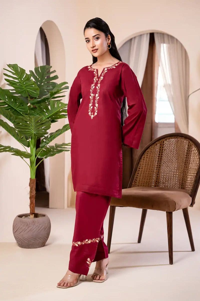 2-PIECE - EMBROIDERED CAMBRIC SUIT thumbnail