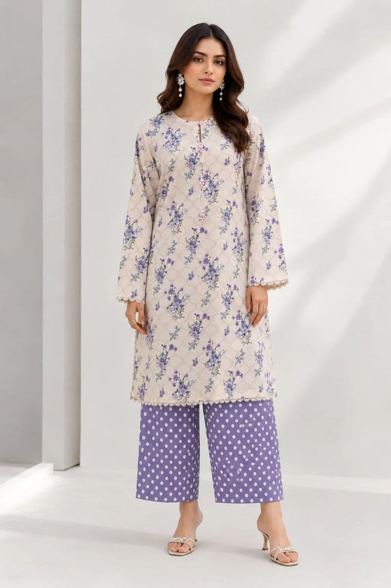 2-PIECE PRINTED CAMBRIC SUIT thumbnail