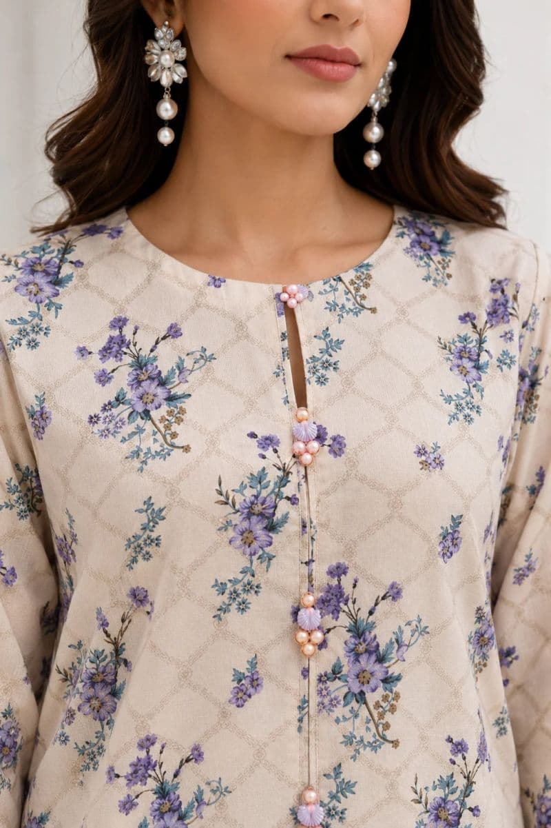 2-PIECE PRINTED CAMBRIC SUIT thumbnail