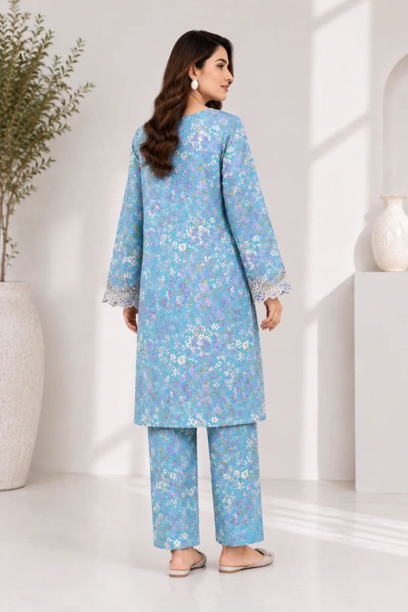 2 Piece - Embroidered Cotton Lawn Suit thumbnail