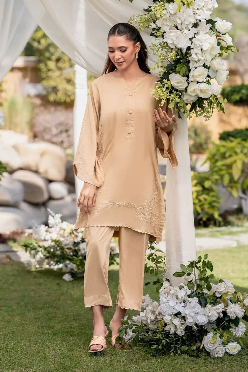 2 Piece - Embroidered Linen Suit thumbnail