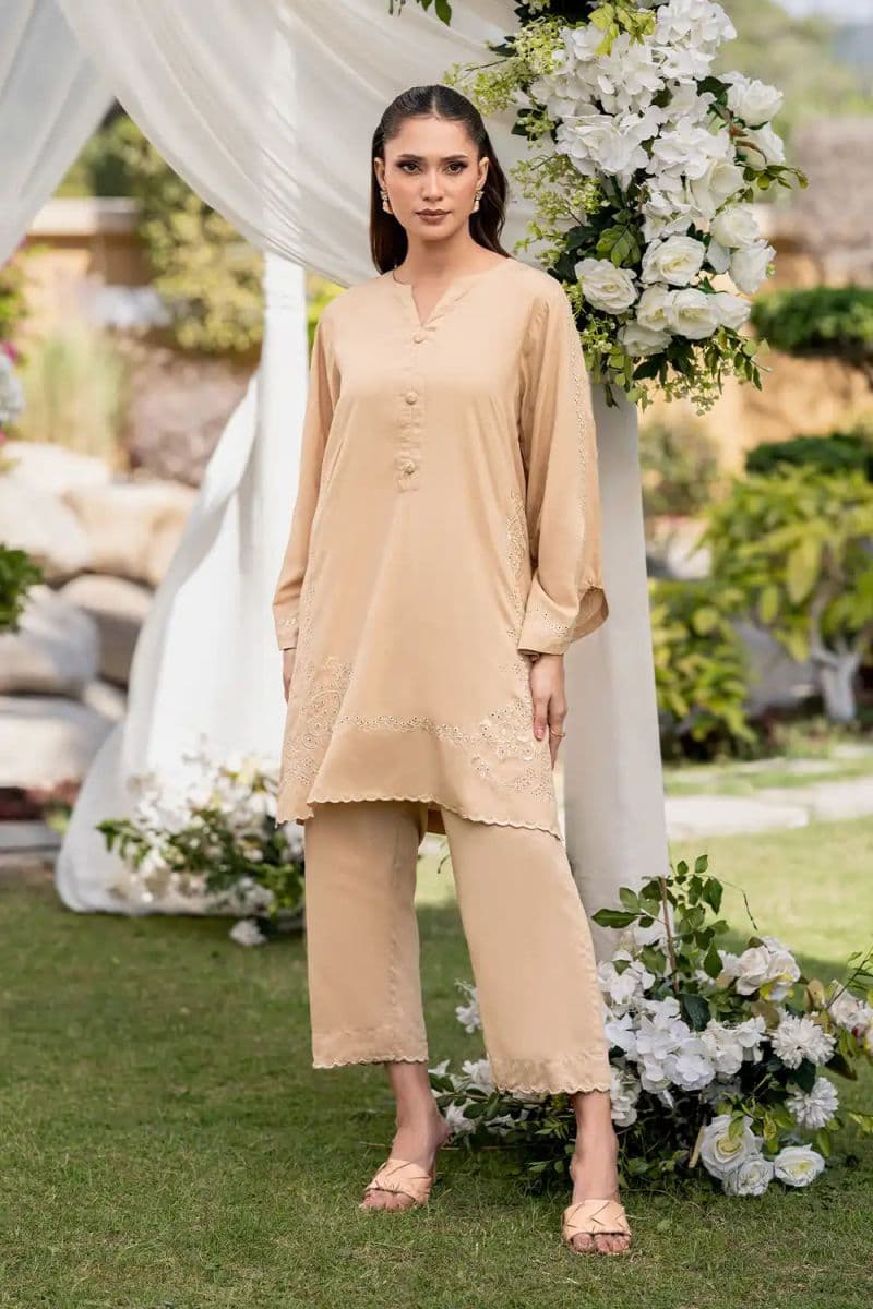 2 Piece - Embroidered Linen Suit thumbnail
