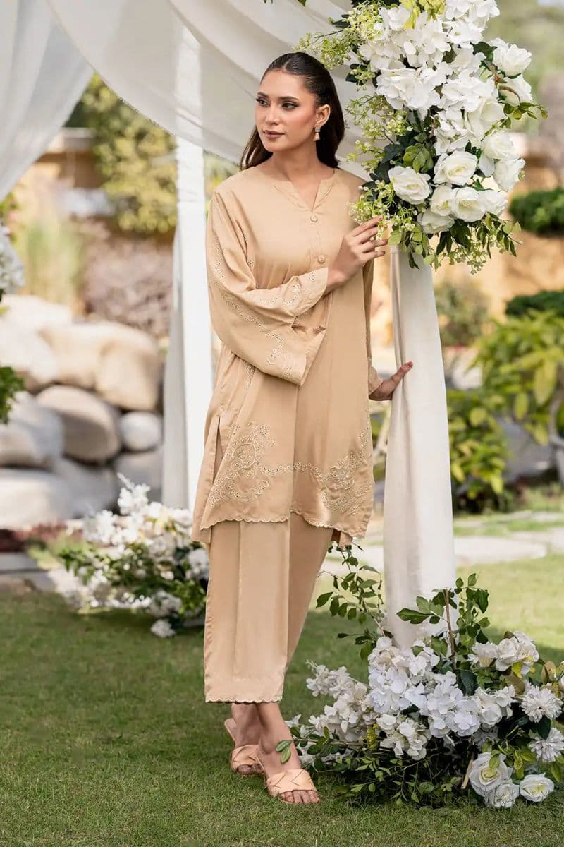 2 Piece - Embroidered Linen Suit thumbnail