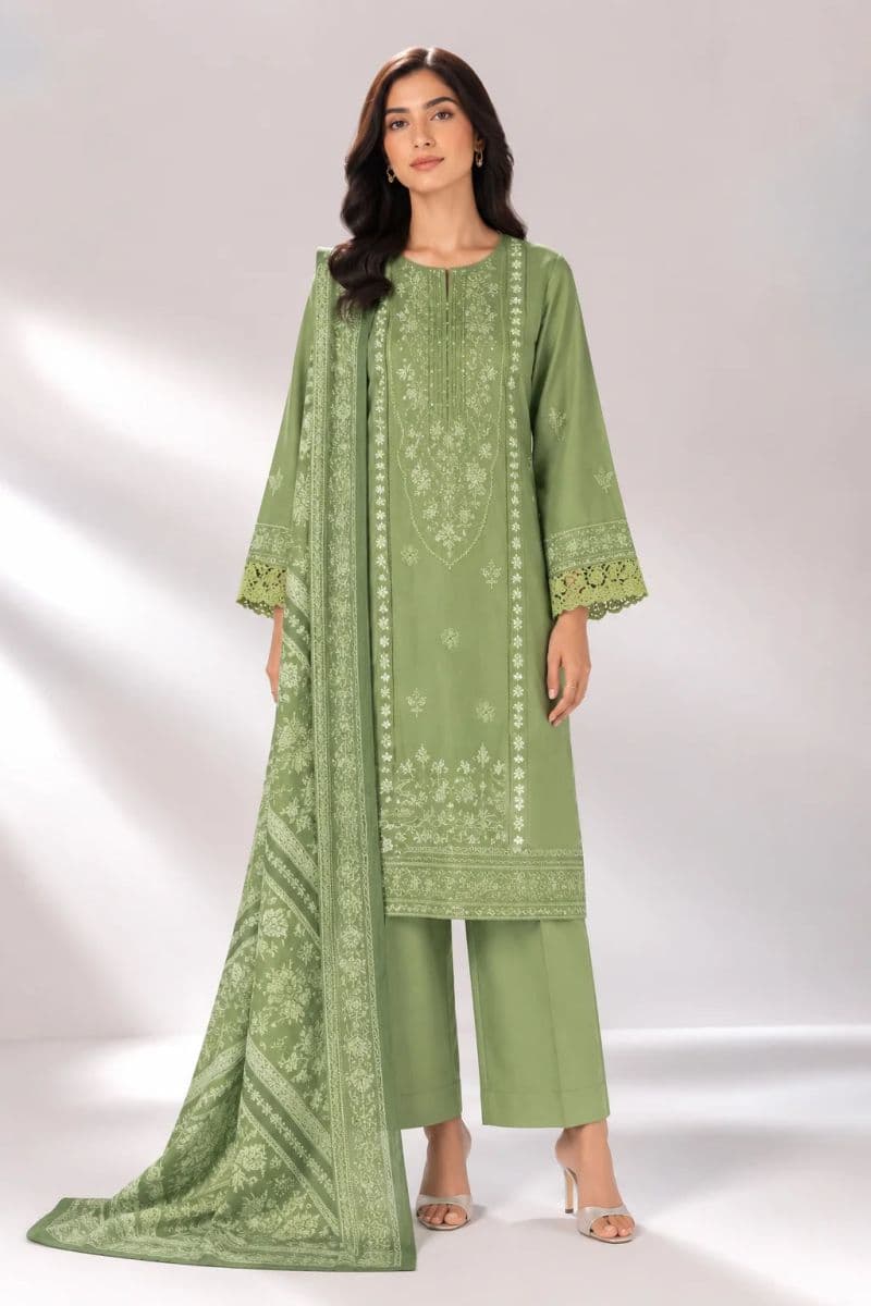 3 PIECE - EMBROIDERED CAMBRIC SUIT thumbnail