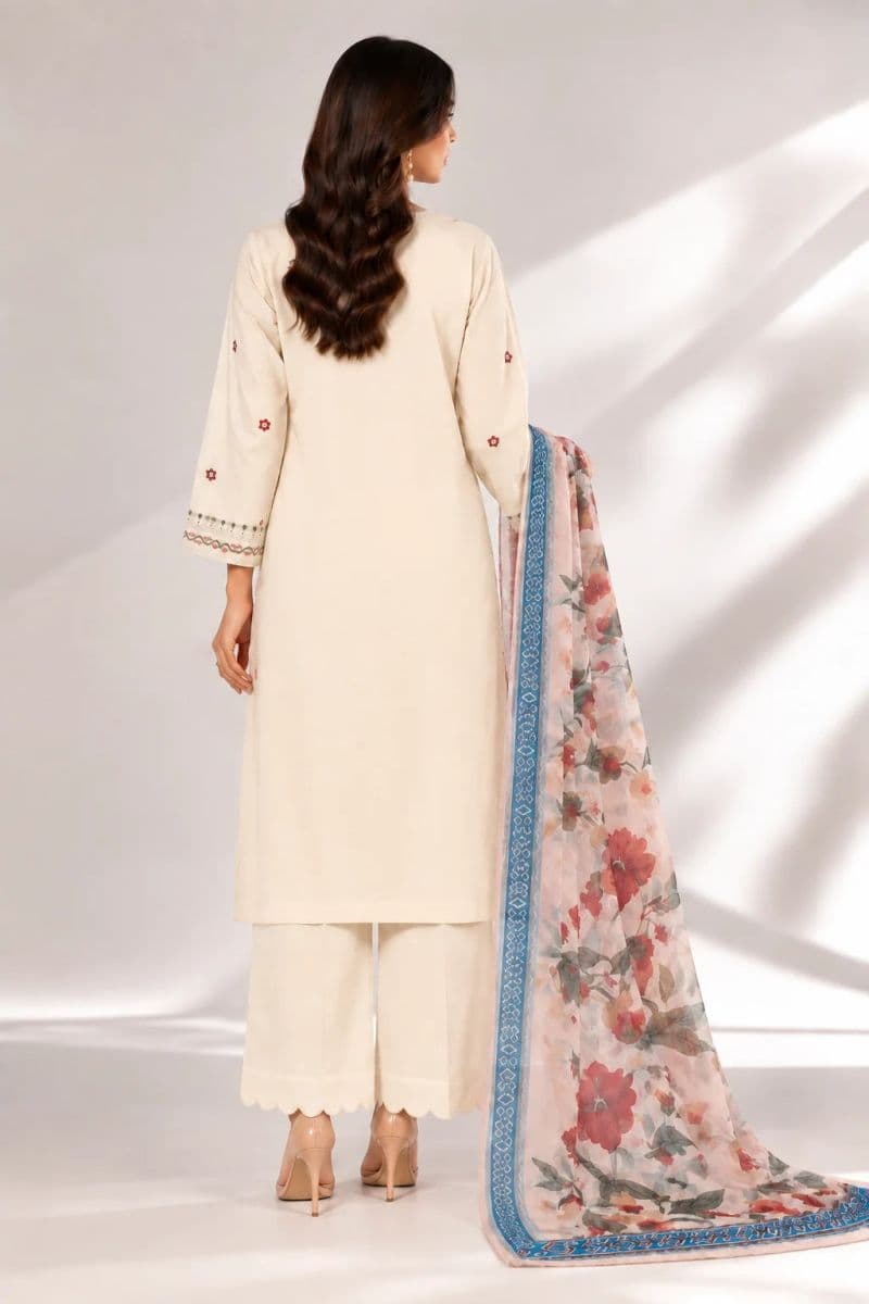 3 PIECE - EMBROIDERED CAMBRIC SUIT thumbnail