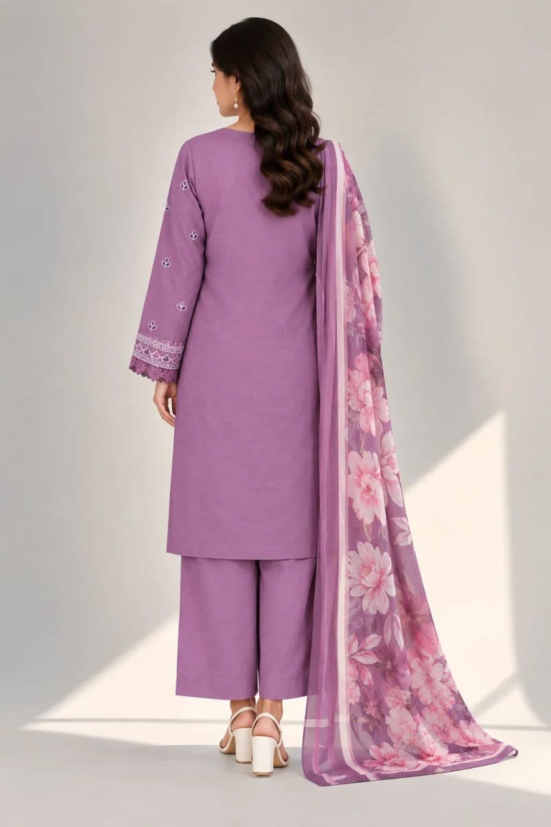 3 PIECE - EMBROIDERED CAMBRIC SUIT thumbnail