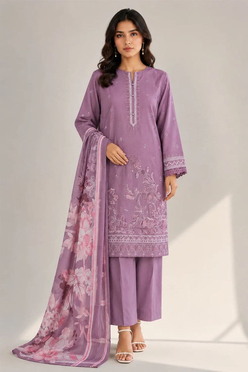 3 PIECE - EMBROIDERED CAMBRIC SUIT thumbnail