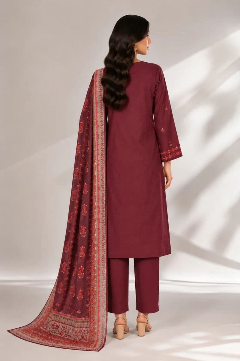 3 PIECE - EMBROIDERED CAMBRIC SUIT thumbnail