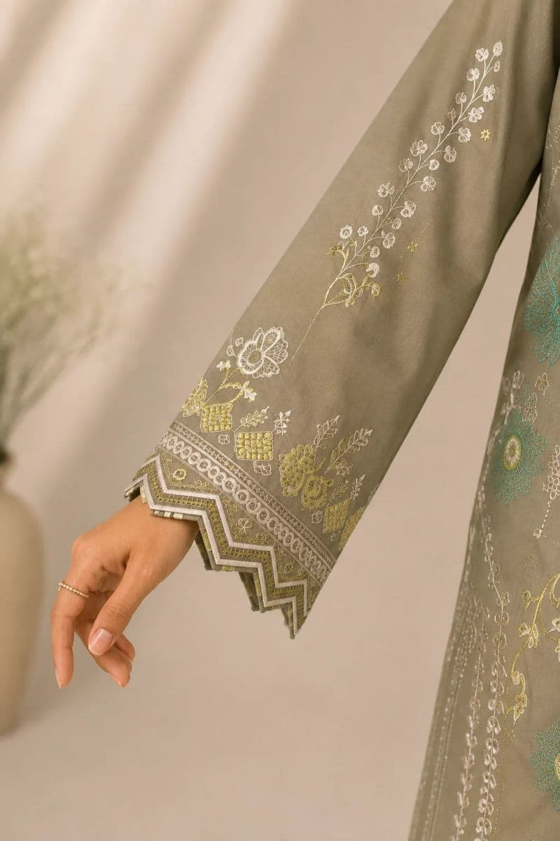 3 PIECE - EMBROIDERED CAMBRIC SUIT thumbnail