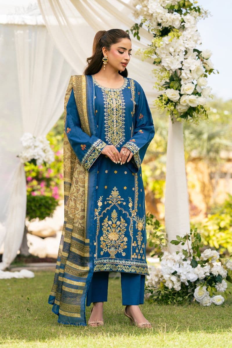 3 PIECE - EMBROIDERED CAMBRIC SUIT thumbnail