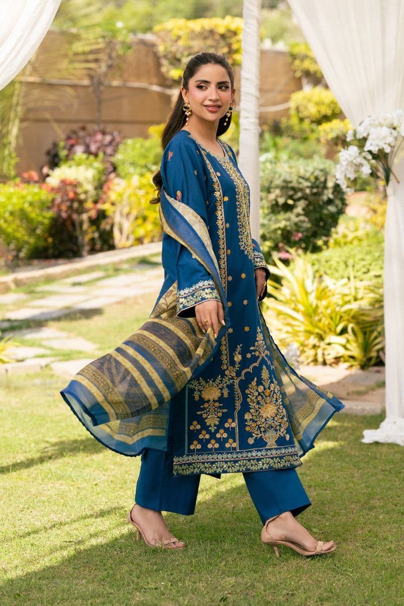 3 PIECE - EMBROIDERED CAMBRIC SUIT thumbnail