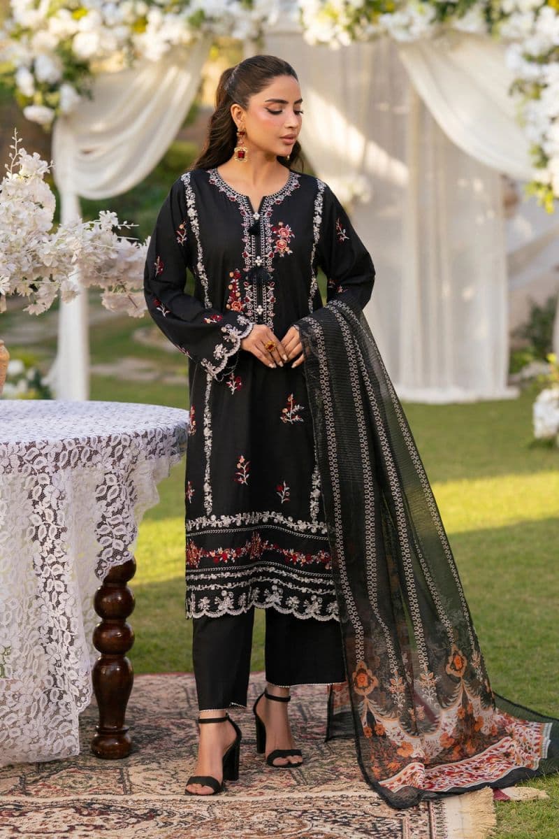 3 Piece - Embroidered Cambric Suit thumbnail