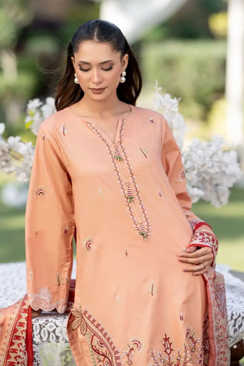 3 Piece - Embroidered Cambric Suit thumbnail