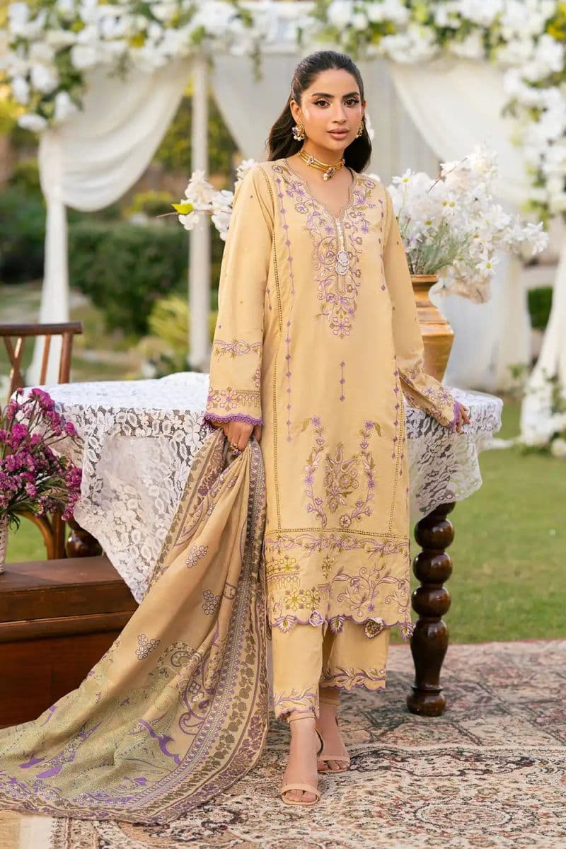 3 Piece - Embroidered Cambric Suit thumbnail