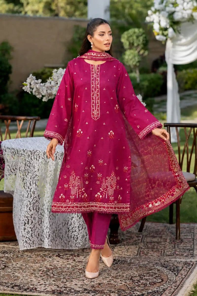 3 Piece - Embroidered Cambric Suit thumbnail