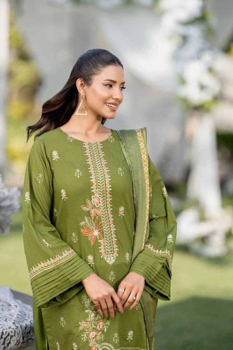 3 Piece - Embroidered Cambric Suit thumbnail