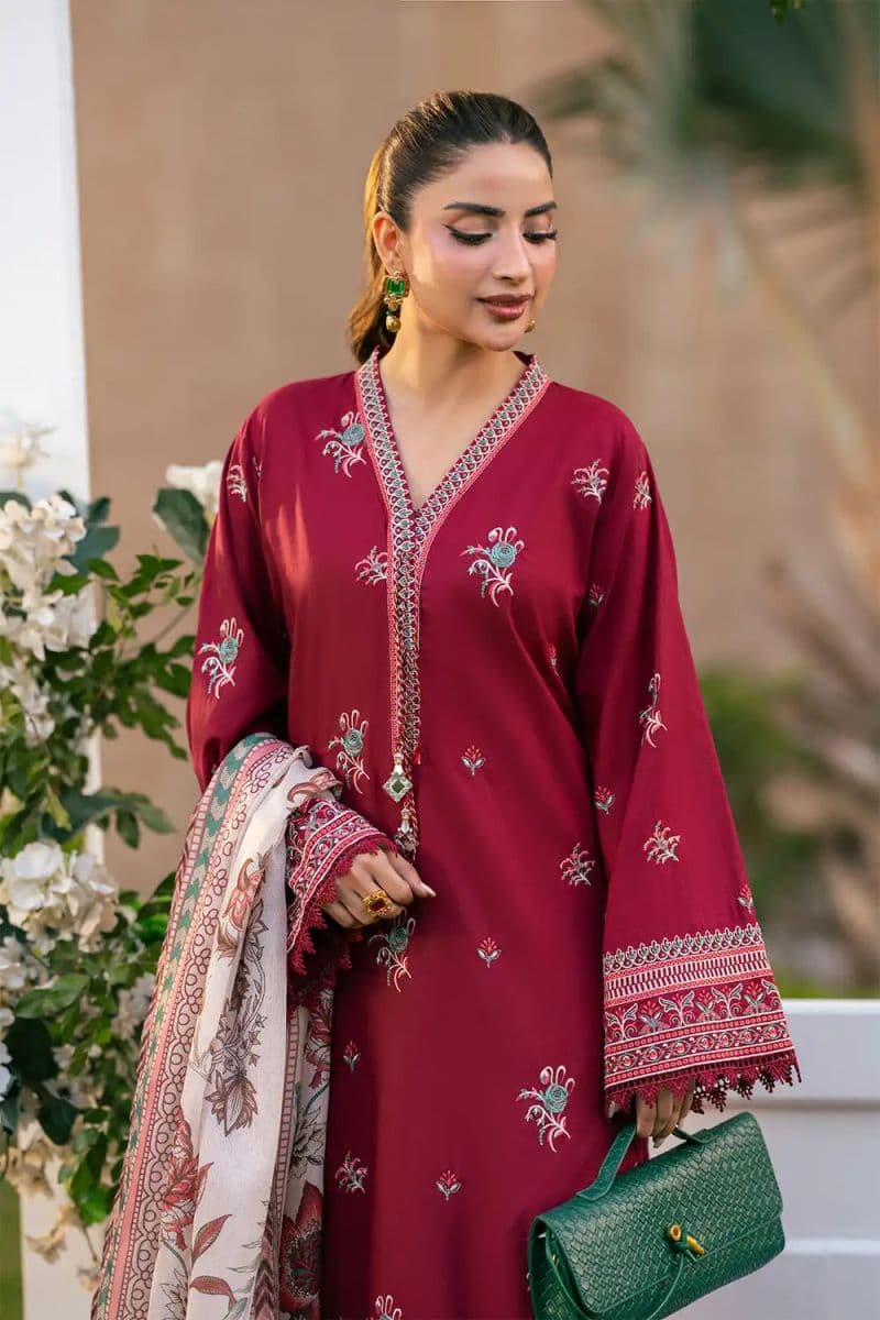 3 Piece - Embroidered Cambric Suit thumbnail