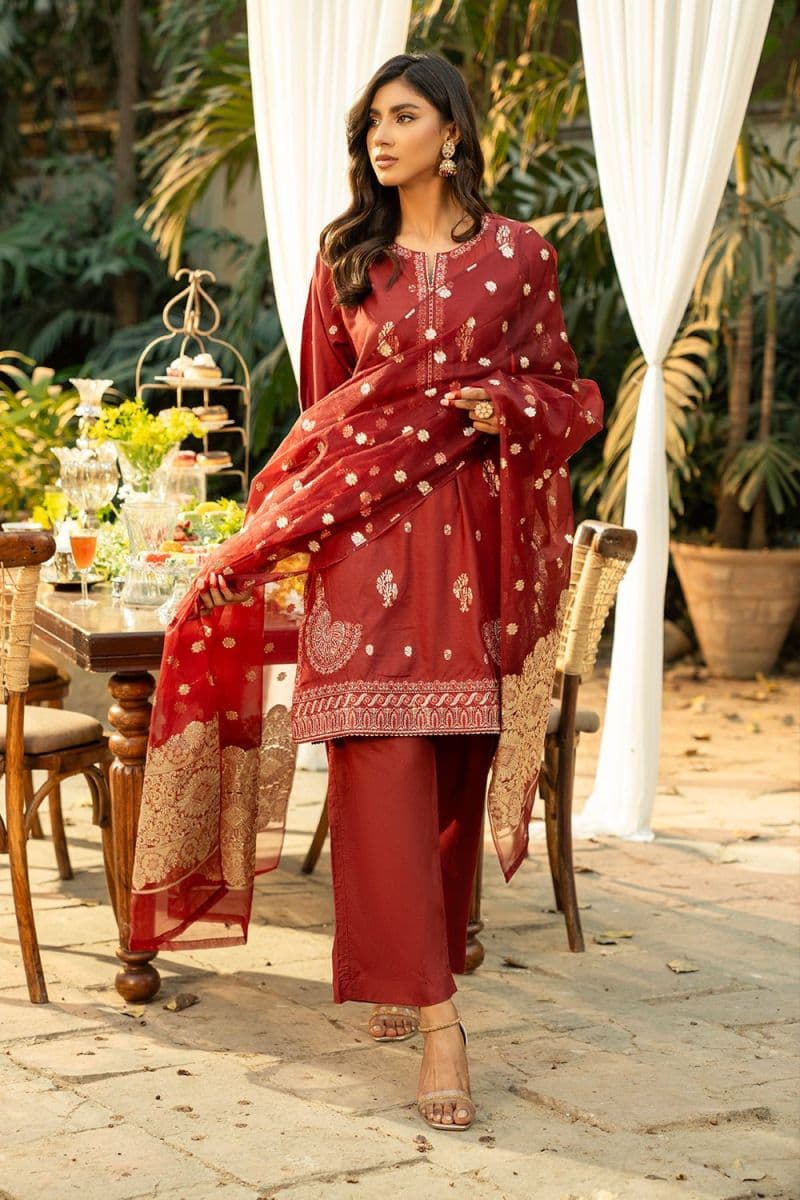 3 Piece - Embroidered Jacquard Suit thumbnail