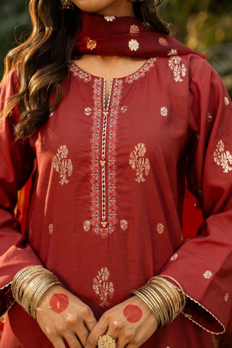 3 Piece - Embroidered Jacquard Suit thumbnail