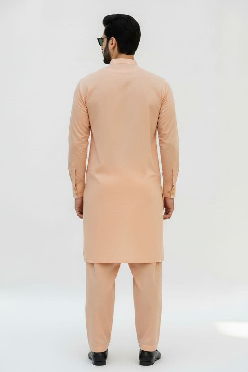 Men's Cotton Kameez Shalwar – PEACH thumbnail