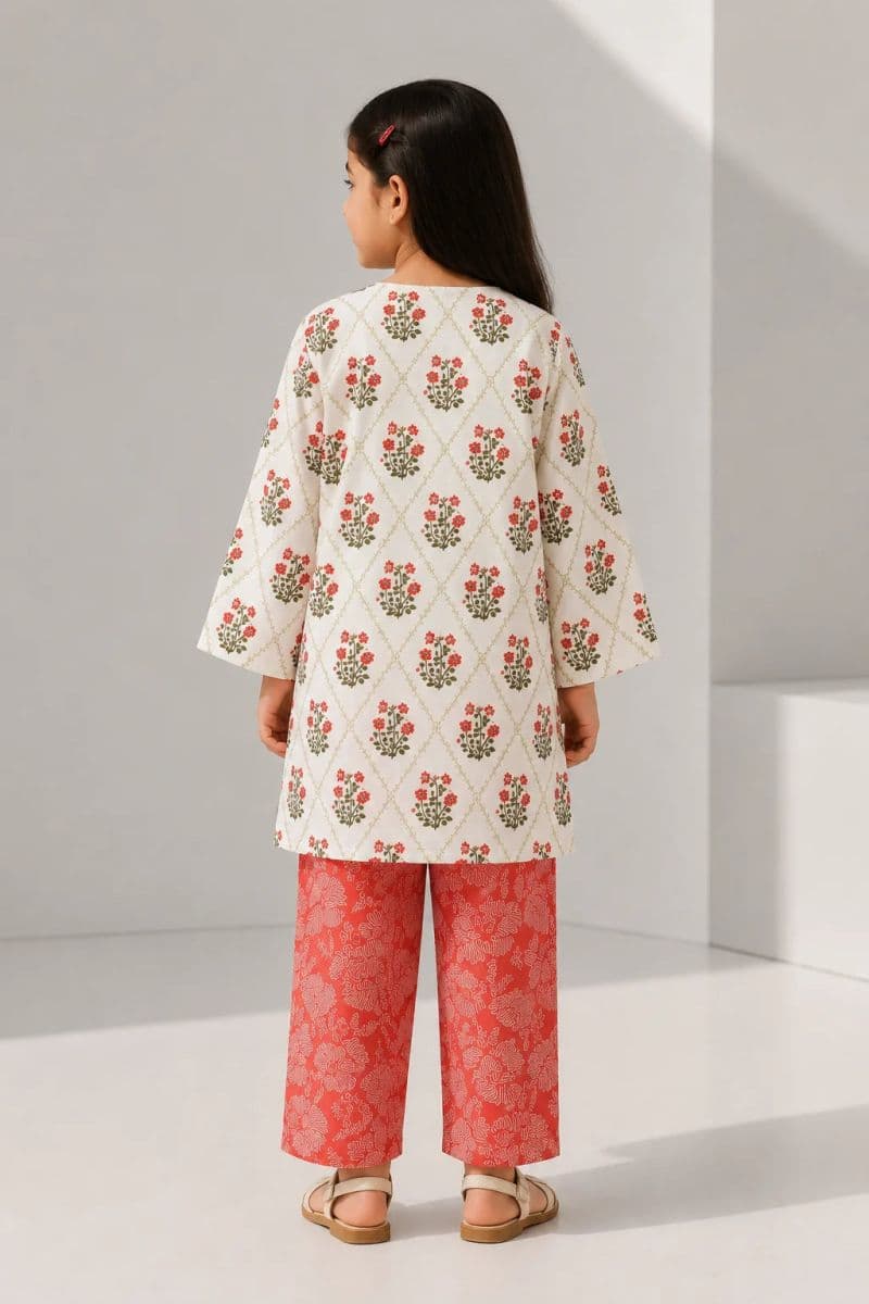 2 PIECE - PRINTED ARABIC LAWN SUIT thumbnail