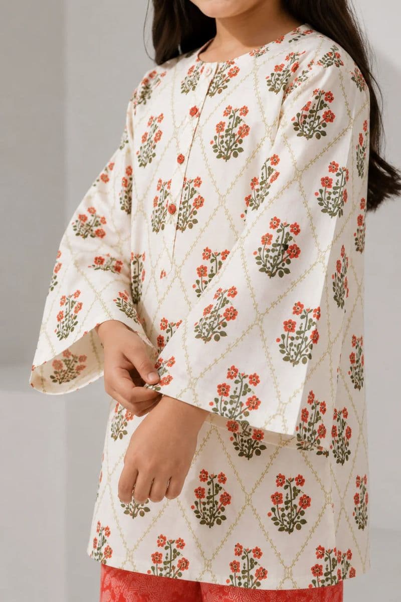 2 PIECE - PRINTED ARABIC LAWN SUIT thumbnail