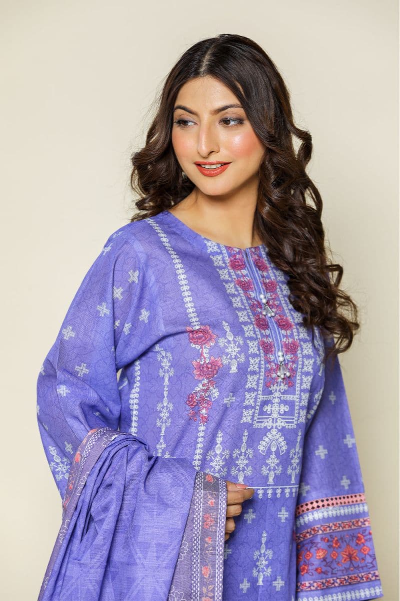 3 Piece - Printed Khaddar Suit thumbnail