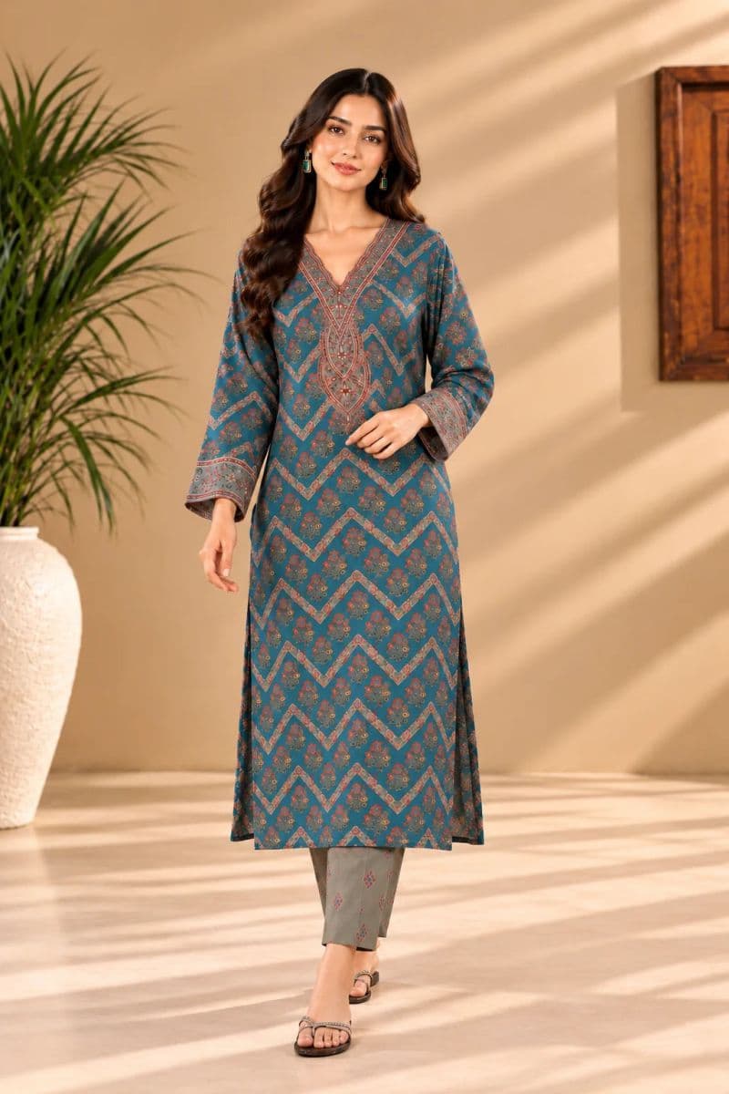 2-PIECE - PRINTED CAMBRIC LAWN SUIT thumbnail