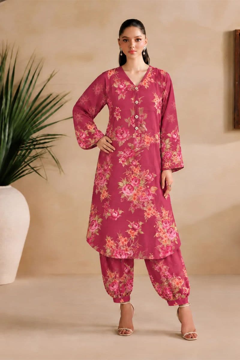 2-PIECE - PRINTED ARABIC LAWN SUIT thumbnail