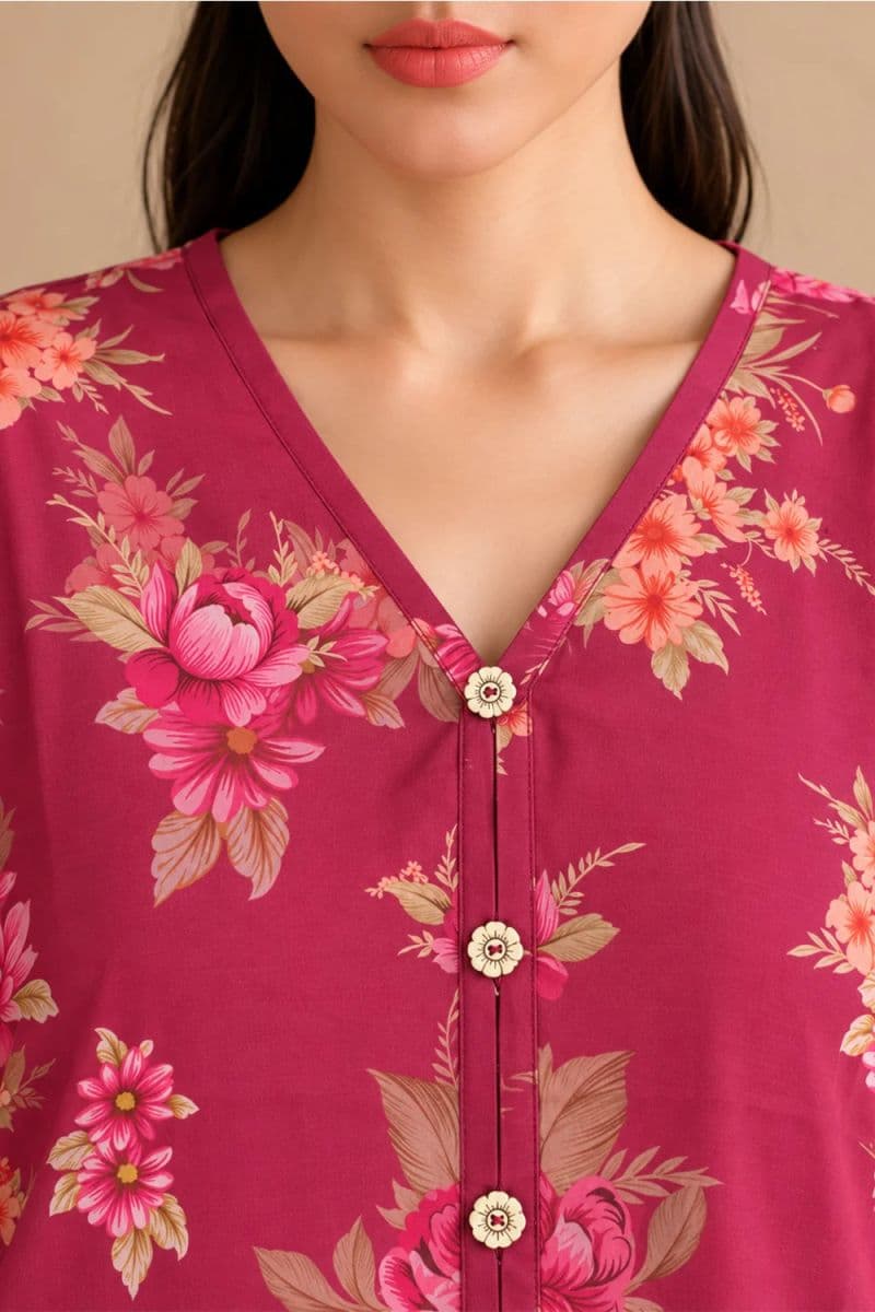 2-PIECE - PRINTED ARABIC LAWN SUIT thumbnail