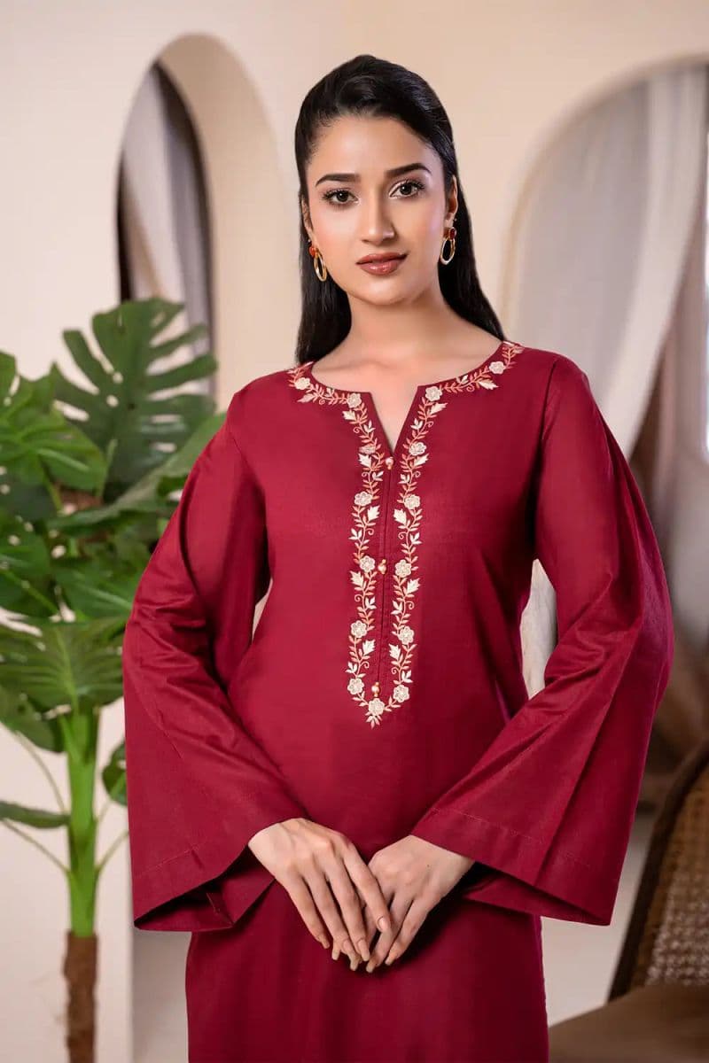2-PIECE - EMBROIDERED CAMBRIC SUIT thumbnail