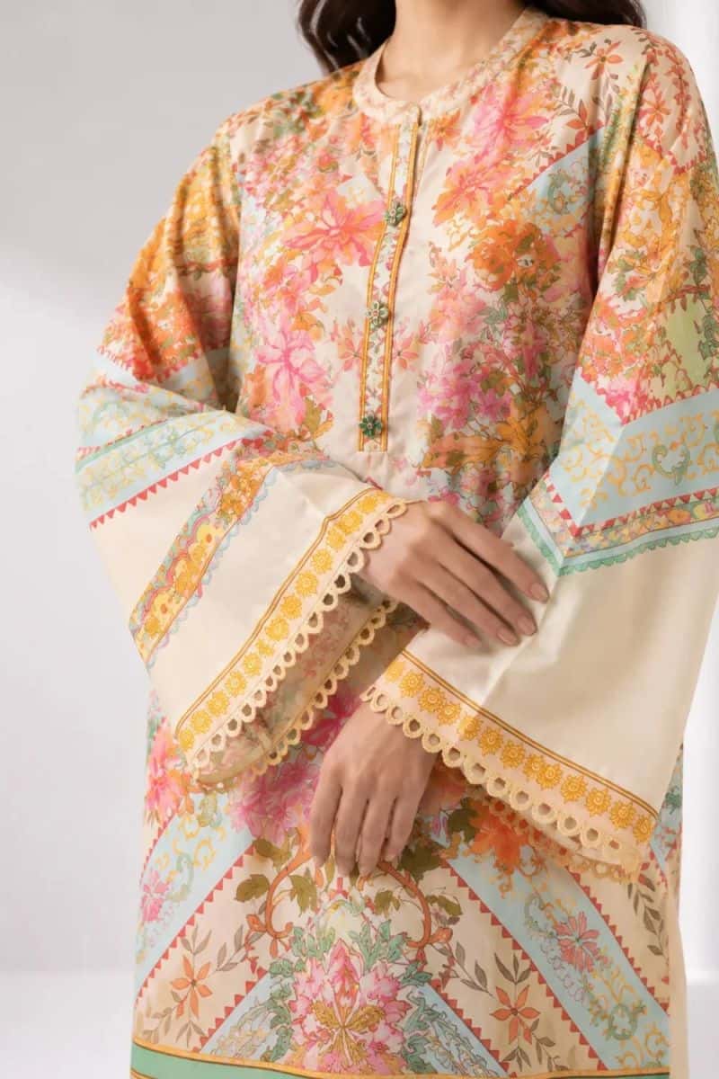 2 Piece - Printed Arabic Lawn Suit - alternate view