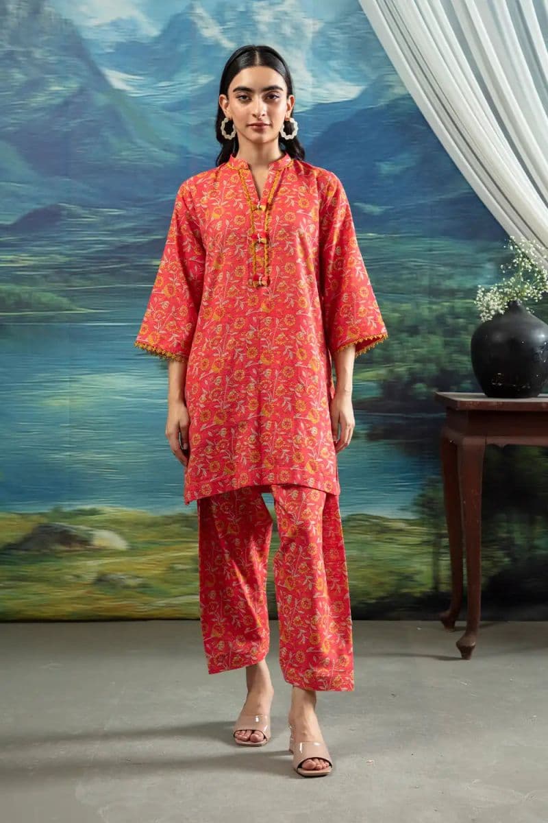 2 Piece - Printed Khaddar Suit thumbnail