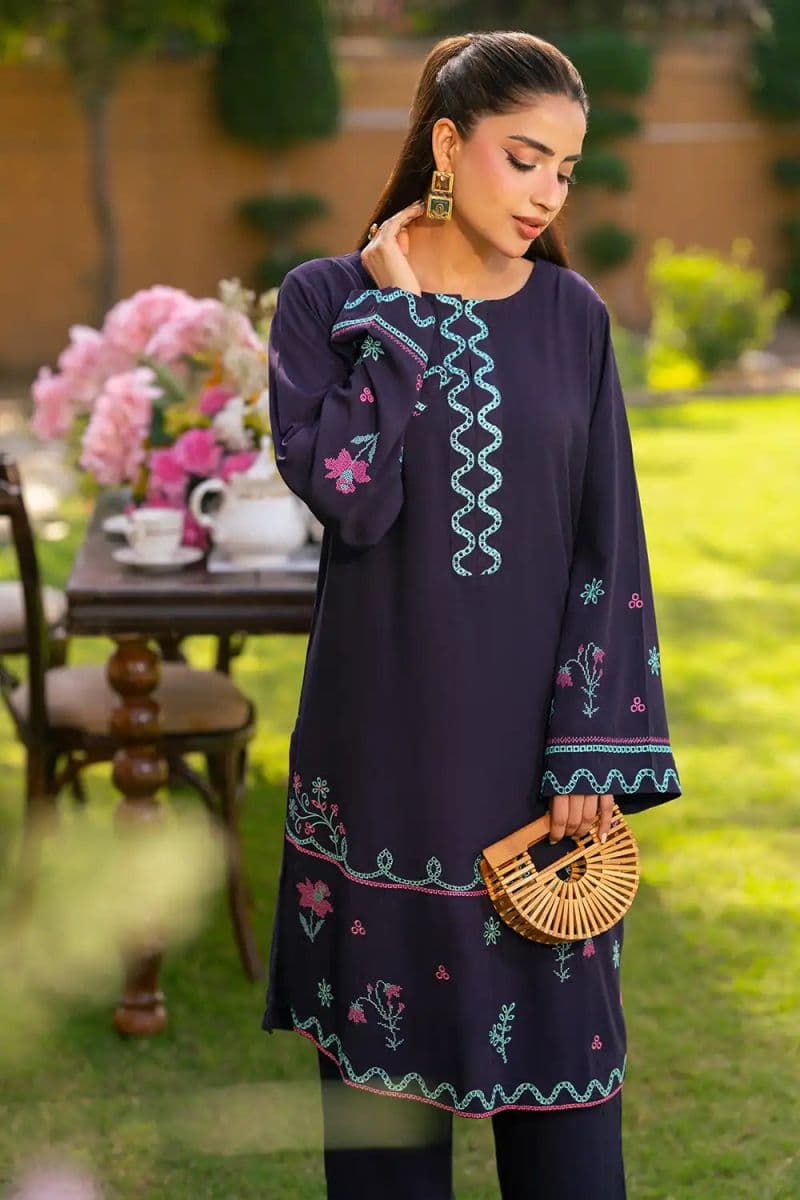 2 Piece - Embroidered Linen Suit thumbnail