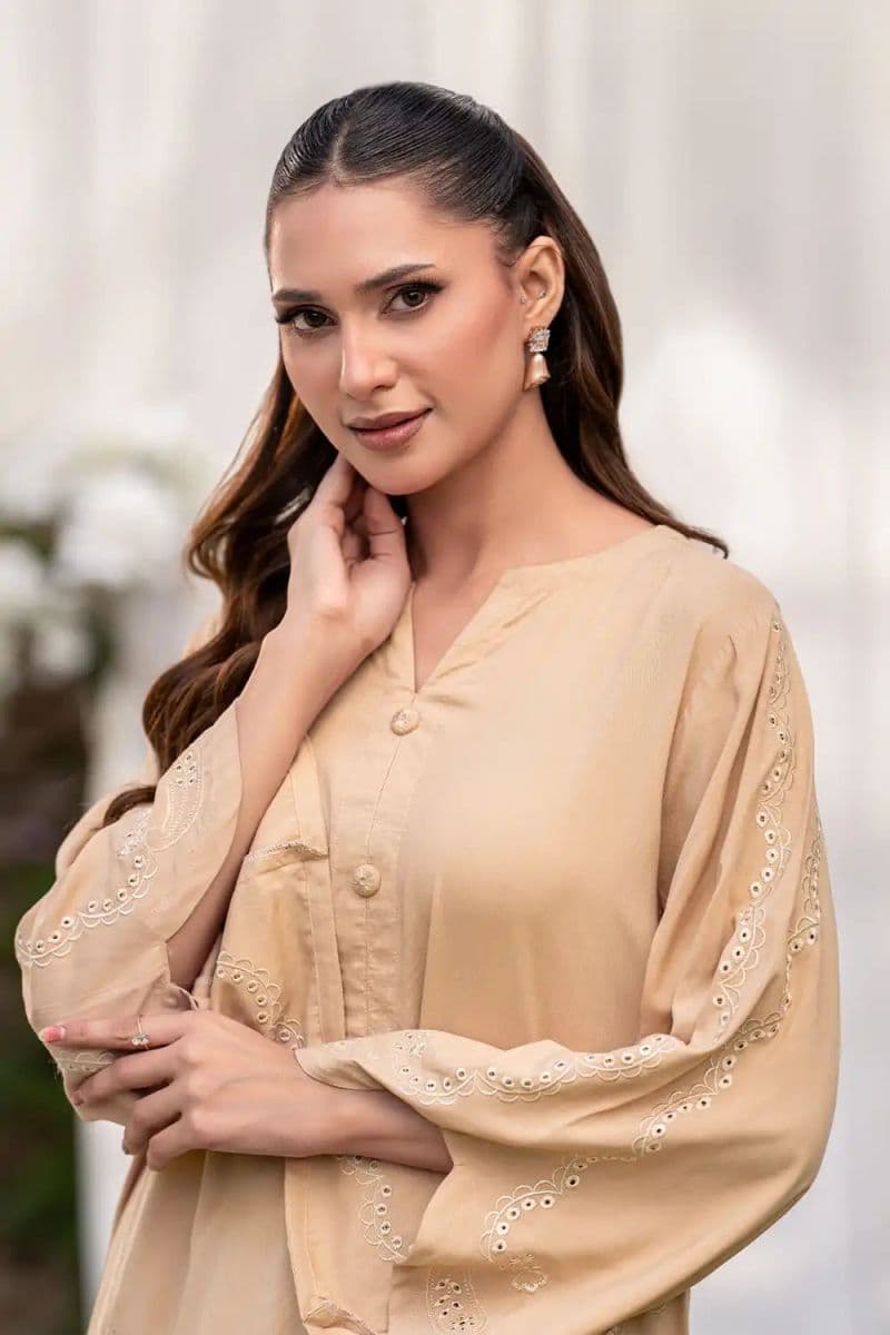 2 Piece - Embroidered Linen Suit thumbnail