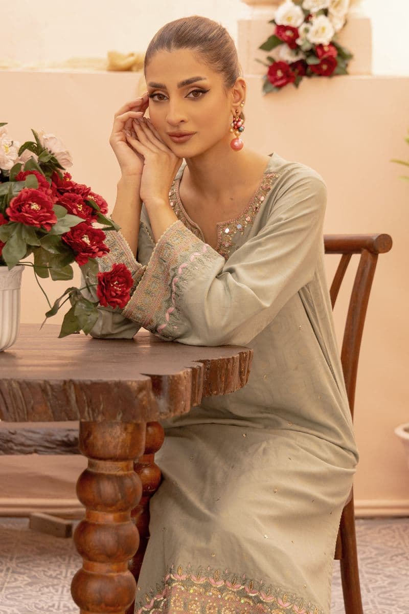 2 Piece - Embroidered Viscose Suit thumbnail