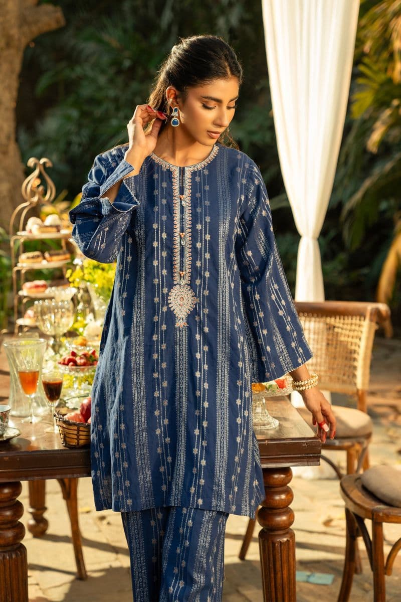 2 Piece - Embroidered Jacquard Suit thumbnail