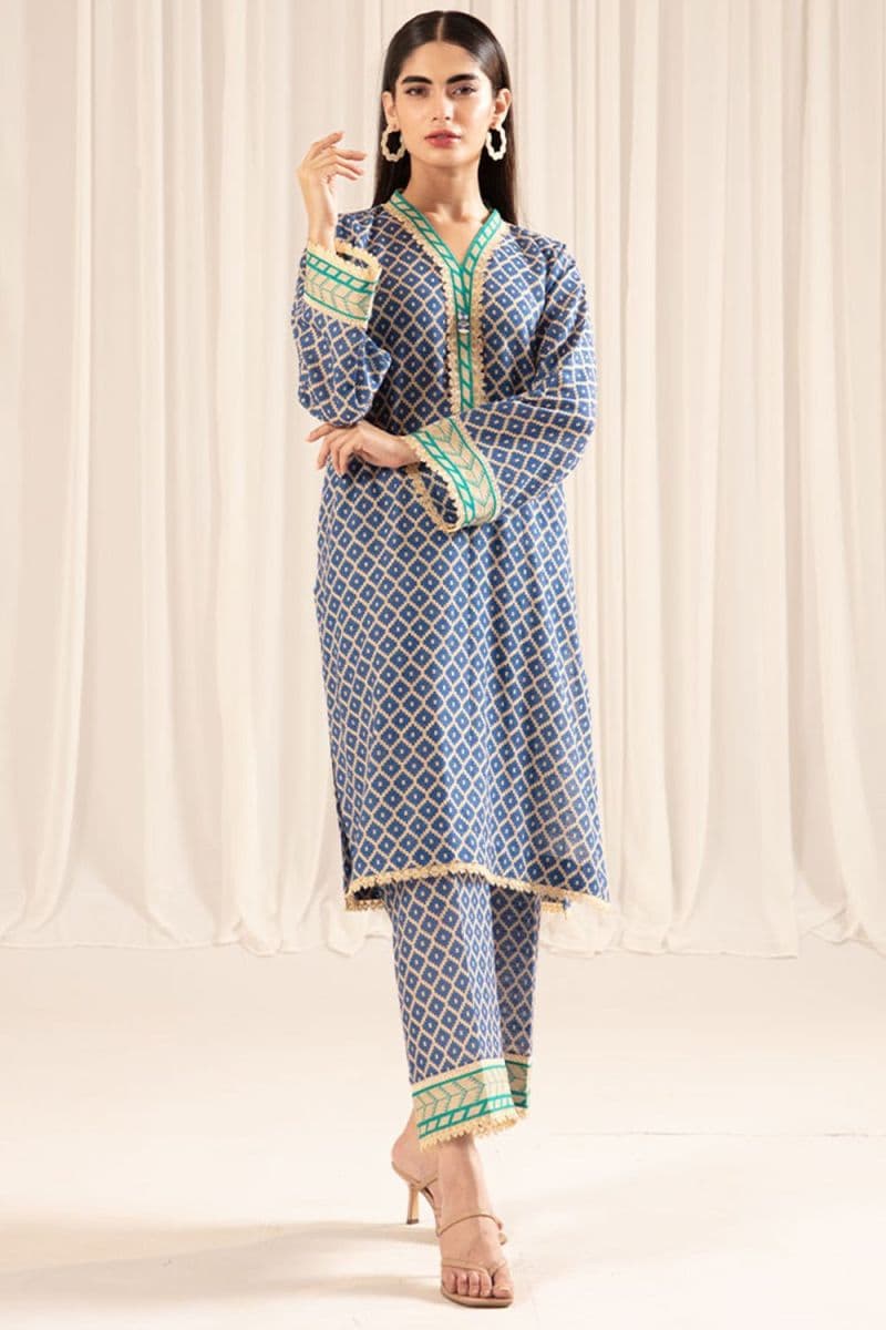 2 Piece - Printed Khaddar Suit thumbnail