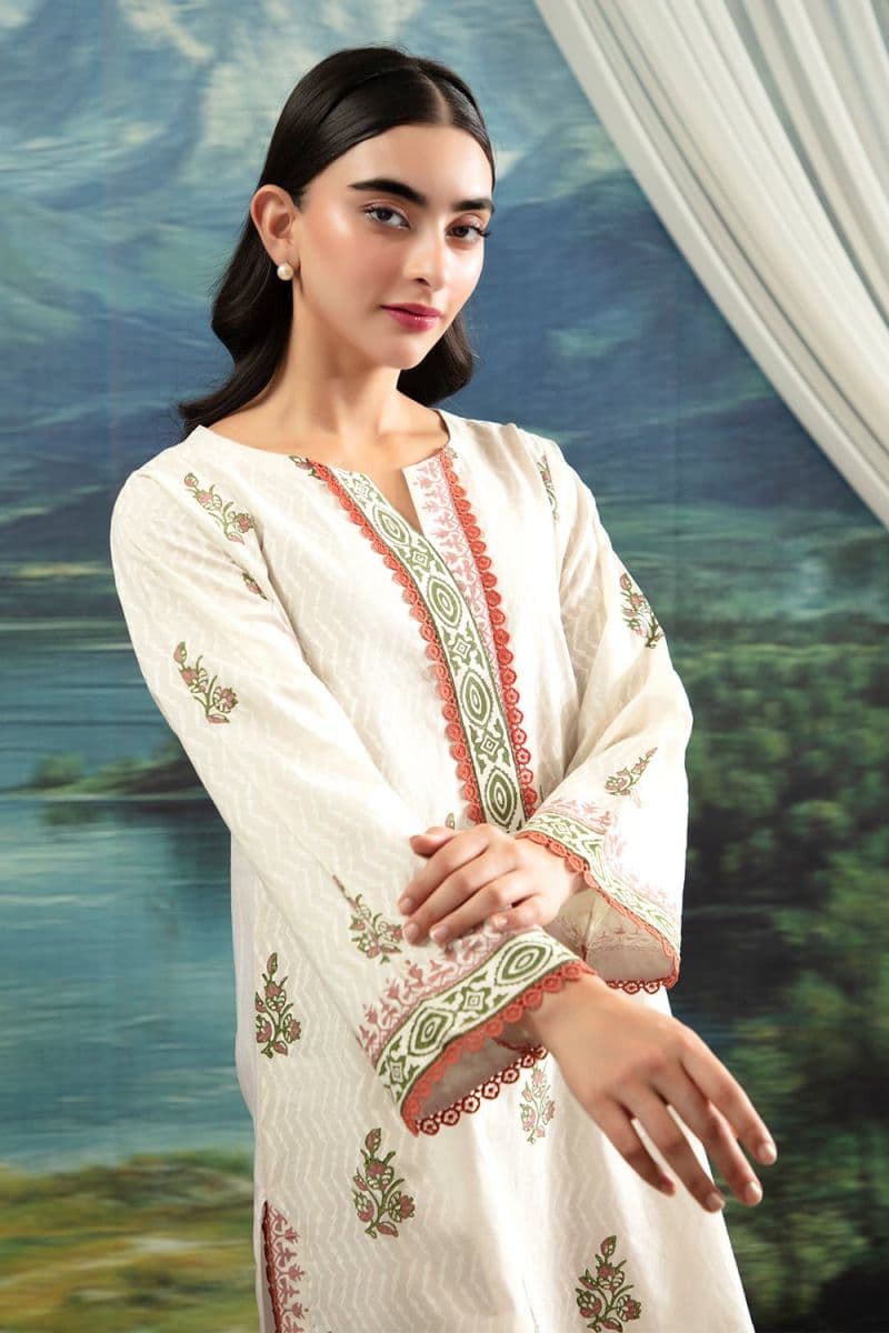 2 Pc Block Printed Cambric Stitched Suit thumbnail