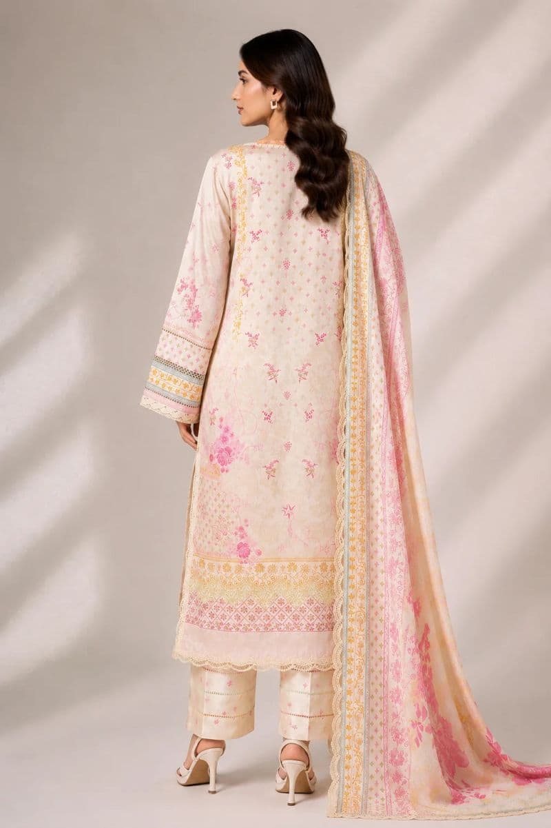 3 Piece - Printed Shamooz Silk Suit thumbnail