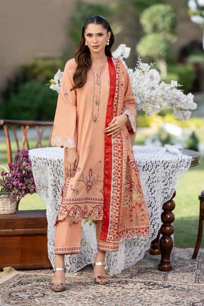 3 Piece - Embroidered Cambric Suit thumbnail