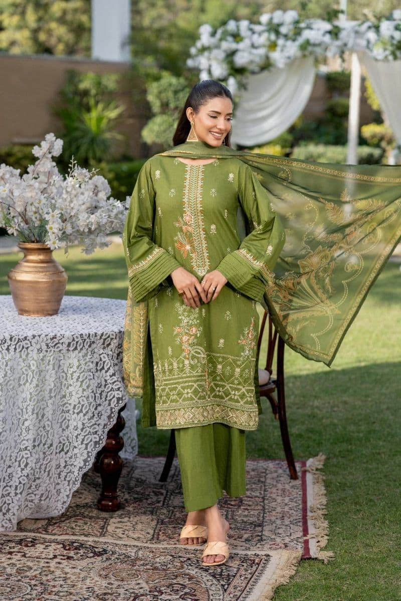 3 Piece - Embroidered Cambric Suit thumbnail