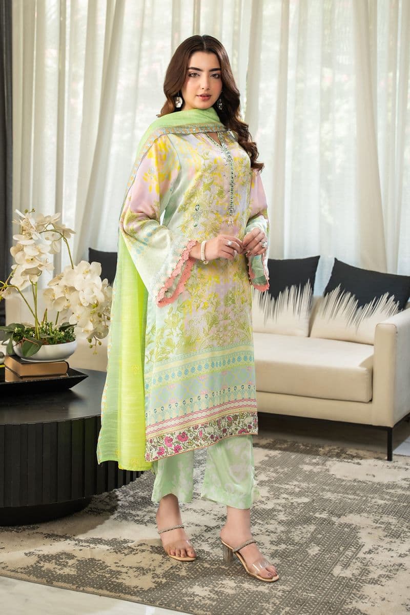 3 Piece - Printed Silk Suit thumbnail