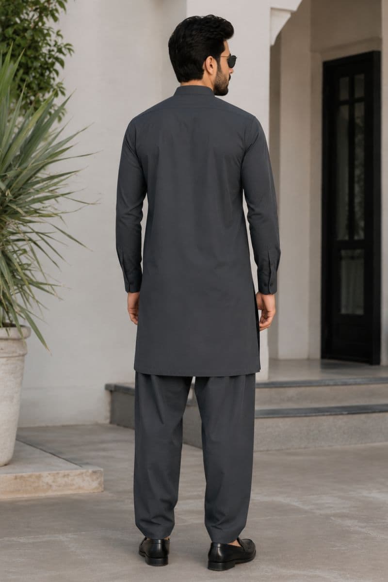 Men's Cotton Kameez Shalwar – GREY thumbnail