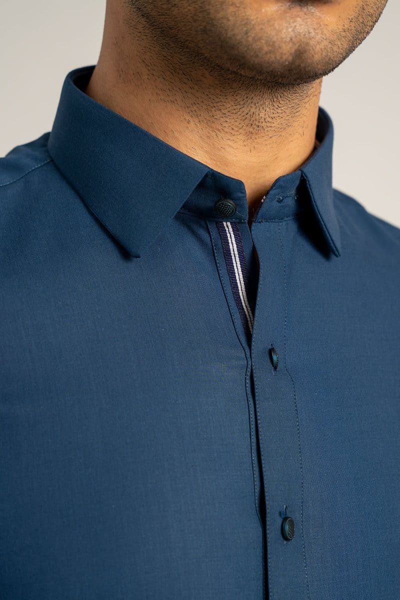 Blue Fashion Blended Kameez Shalwar thumbnail