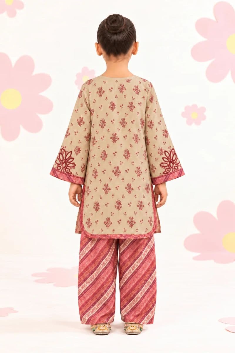 2 PIECE - EMBROIDERED PRINTED SUIT thumbnail