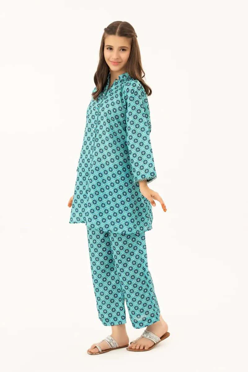 2 Piece - Printed Texture Suit