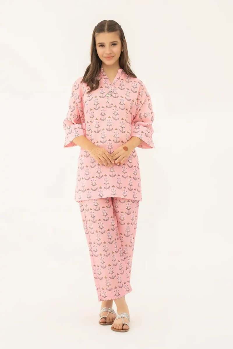 2 Piece - Printed Texture Suit